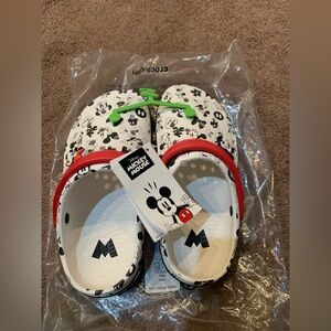 Disney Mickey Mouse Crocs- Red, White, and Black